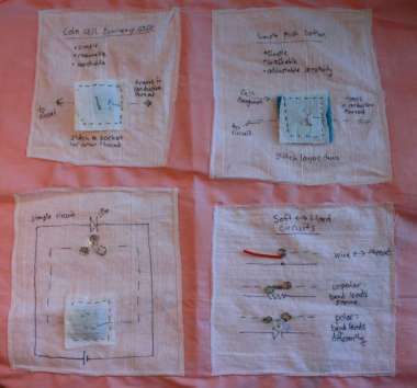 examples of sewing with electronics